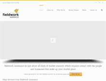 Tablet Screenshot of fieldwork-assistance.co.uk